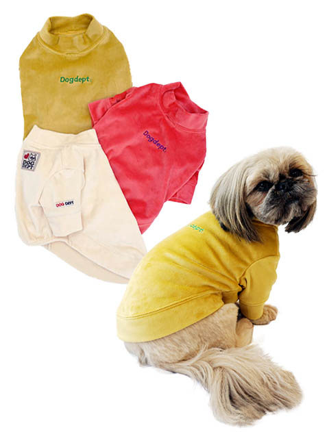 ハイネックベロアTシャツ