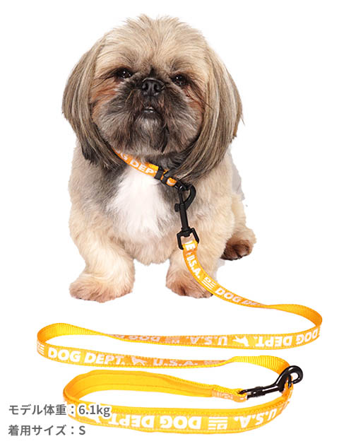 DOG GOODS】反射ロゴ リード&カラーセット