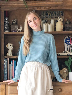 【WOMEN】Dwarm リバーシブルタートル