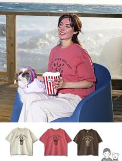 【WOMEN】おすわりポップコーンTシャツ