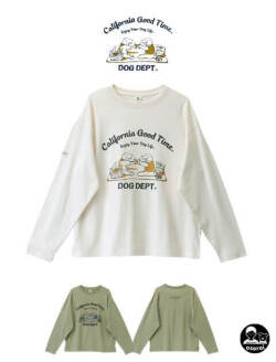 【WOMEN】ピクニックドッグロンT