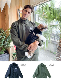 《期間限定アウトレット》【UNISEX】フリース×ポリエステル　スタンドジップ