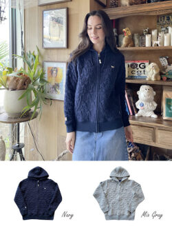 《期間限定アウトレット》【UNISEX】スターキルトジップパーカー