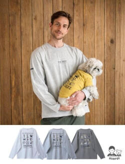 【UNISEX】dog of alltime,forever friends ロンT