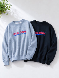【UNISEX】DOG DEPT USA LOGO クルースウェット
