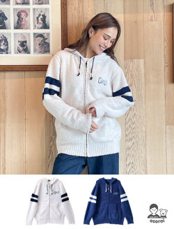 【UNISEX】もこもこジップパーカー