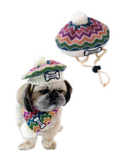 《期間限定アウトレット》【DOG GOODS】カラフルニットベレー