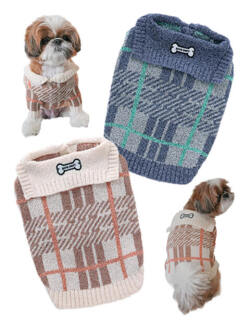 《期間限定アウトレット》【DOG WEAR】チェックセーラー