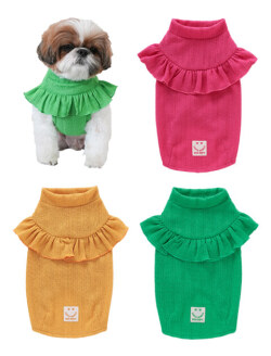 《期間限定アウトレット》【DOG WEAR】フリルノースリーブ