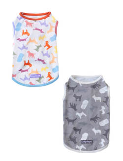 《期間限定アウトレット》【DOG WEAR】シルエットドッグラッシュノースリーブ