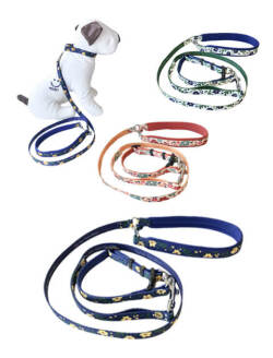 【DOG GOODS】フラワーリード&カラーセット