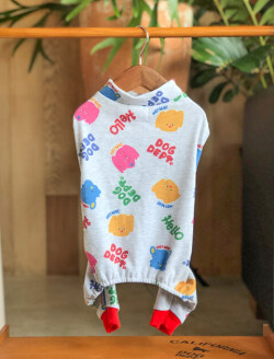 【DOG WEAR】NO!NO!DOGロンパース