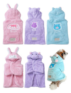 《期間限定アウトレット》【DOG WEAR】DOGDEPT FRIENDS　ふわぽかマント