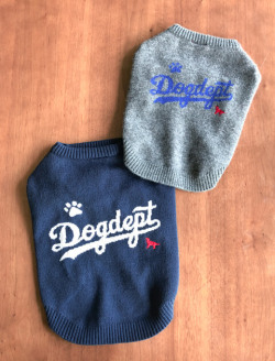 【DOG WEAR】スポーツロゴ　ジャガードニット