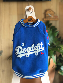 【DOG WEAR】スポーツロゴフリーススタジャン