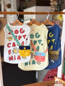 【DOG WEAR】ポシェット付きノースリーブ