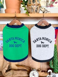 【DOG WEAR】ロゴプリントリンガークールTシャツ