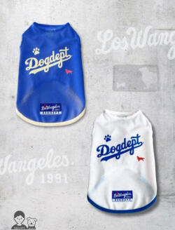 【DOG WEAR】スポーツロゴノースリーブ