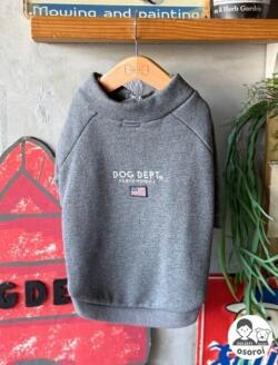 【DOG WEAR】クラシックロゴスタンドハーフジップ