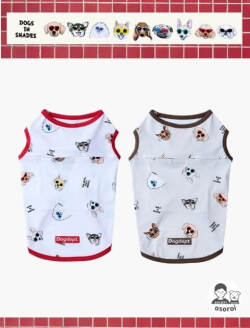 【DOG WEAR】DOGS IN SHADES ノースリーブ