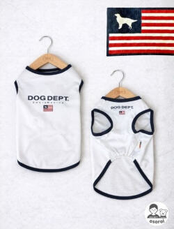 【DOG WEAR】フラッグメッシュノースリーブ