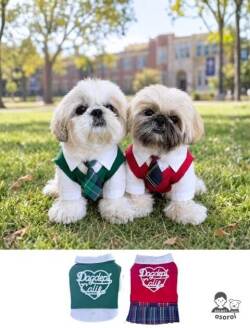 【DOG WEAR】カレッジスクールルック