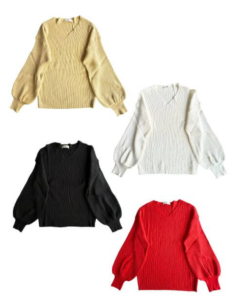 WOMEN】ステッチニット