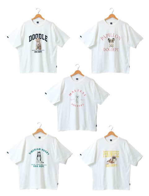UNISEX】犬種Tシャツ