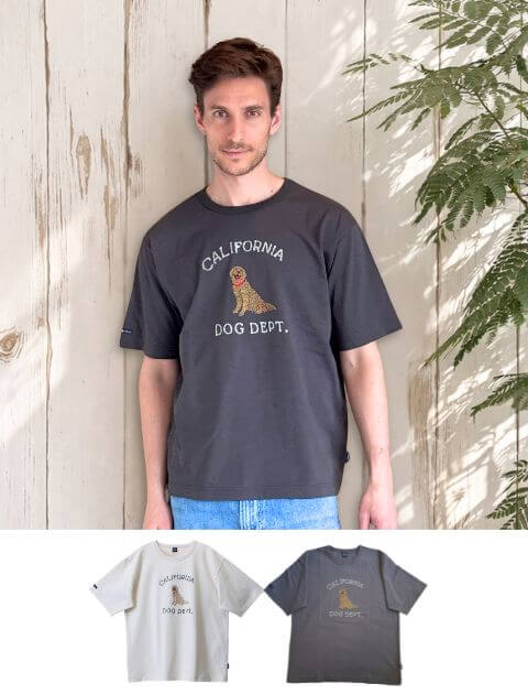 SIIILON the Great Dog Tシャツ 刺繍 犬 刺繍 半袖 Tシャツ mens – ジーンズショップオサダ