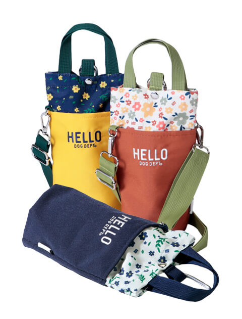 GOODS】フラワーパターンマナーポーチ付きお散歩バッグ