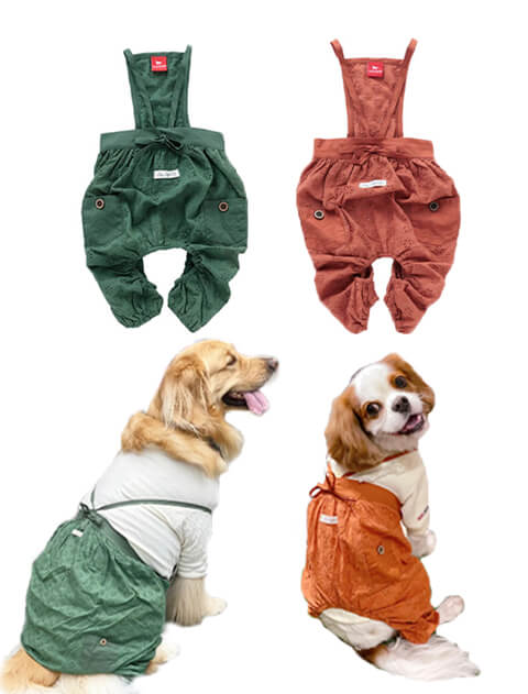 ドッグデプトレインコートセットアップ　撥水スヌードジャケット撥水オーバーオールS 犬服 / ドッグウェア】撥水コート / DOG DEPT (ドッグデプト