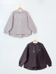 【WOMEN】後ろタックフーディ