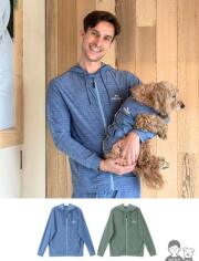 【UNISEX】接触冷感ストレッチツイルジップパーカー