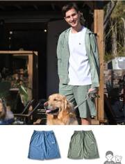【UNISEX】接触冷感ストレッチツイルショートパンツ