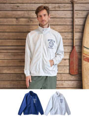 【UNISEX】WANWAN COLLEGE 天竺スタンドジップ