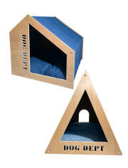 【DOG GOODS】ウッド＆デニム　ドッグハウス