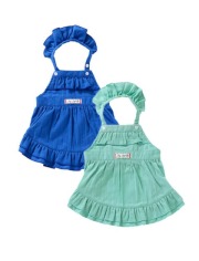 《期間限定アウトレット》【DOG WEAR】絡み織りエプロンワンピ