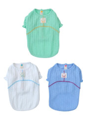 《期間限定アウトレット》【DOG WEAR】ポコポコストライプボタンカーデ