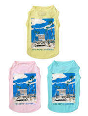 《期間限定アウトレット》【DOG WEAR】カラフルイラストノースリーブ