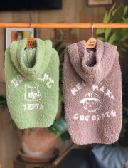 【DOG WEAR】デプタ＆マックスモコモコニットプルパーカー