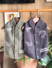 【DOG WEAR】背中ボタンスウェットベスト