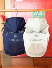 【DOG WEAR】切り替えボタンパーカー