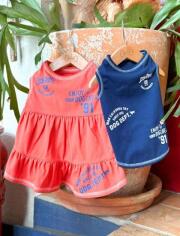 【DOG WEAR】配色ステッチペア