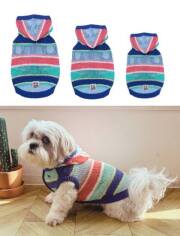 【DOG WEAR】ボーダーニットノースリーブパーカー