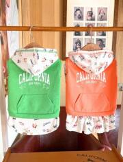 【DOG WEAR】レイヤーボタンパーカー