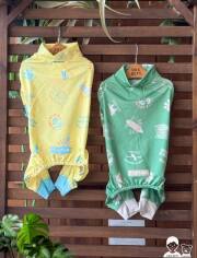 【DOG WEAR】SANTAMONICAロゴロンパース