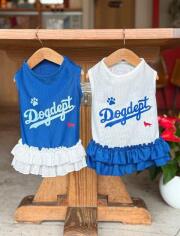 【DOG WEAR】スポーツロゴフリルワンピ