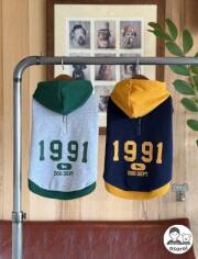 【DOG WEAR】カレッジロゴボタンパーカー