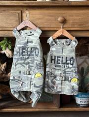 【DOG WEAR】カモフラサロペット