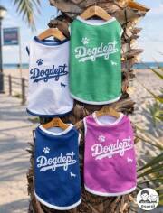 【DOG WEAR】濡らして着る　スポーツロゴノースリーブ